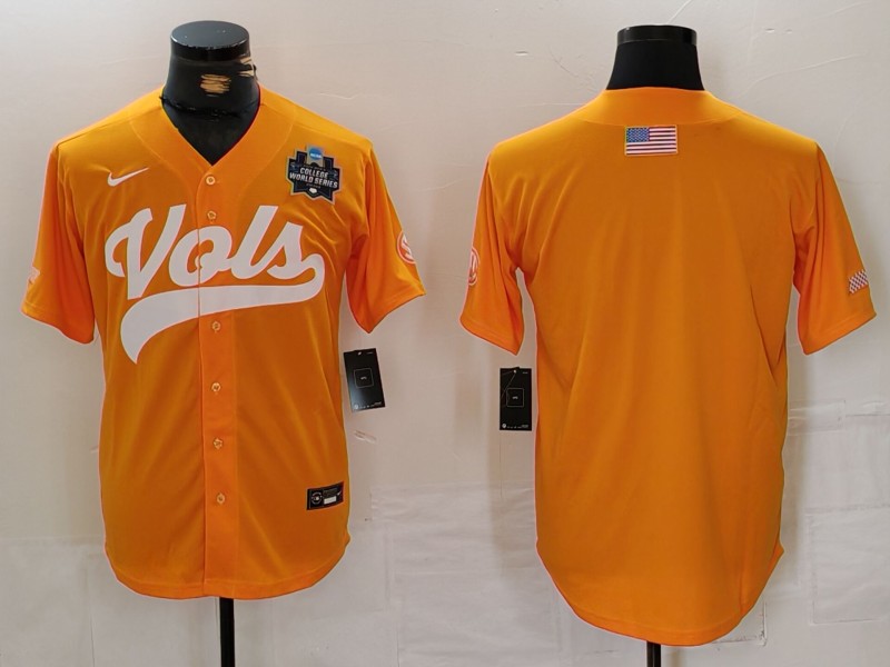 Men NCAA Blank Orange Joint Name 2024 Nike Limited Jersey style 2